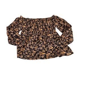 Shein Large Floral Long Sleeve Shirt